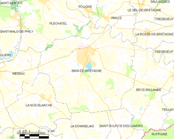 Map commune FR insee code 35012
